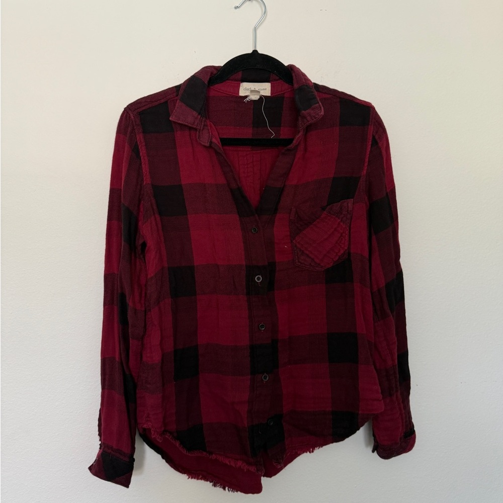 Cloth & Stone plaid shirt size small